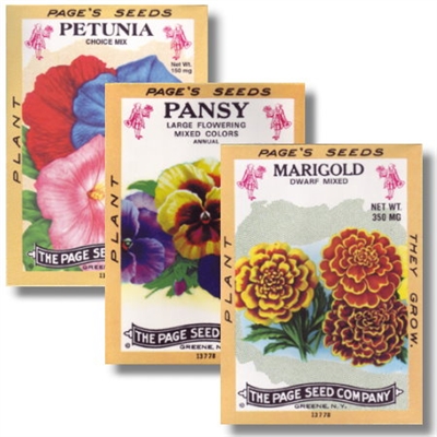 Antique Series Seed Packets - No Imprint