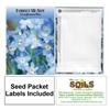 Forget Me Not Seed Packets with Printed Labels