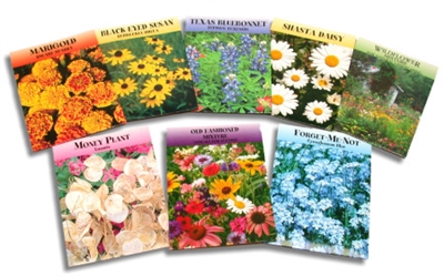 Flower Seed Packets - No Imprint