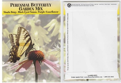 Perennial Butterfly Garden Seed Packets - Blank
