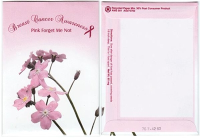 Breast Cancer Awareness Seed Packets Blank