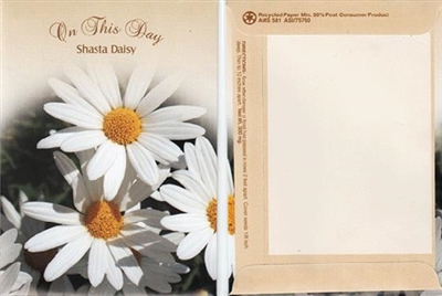On This Day Themed Shasta Daisy Seed Packets Blank