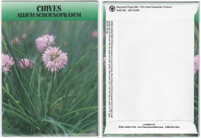 Chives Herb Seed Packets - Blank