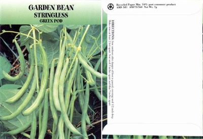 Garden Bean Vegetable Seed Packets - Blank