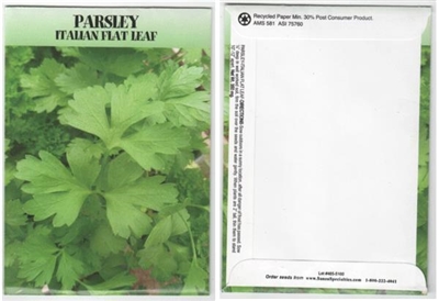 Parsley Herb Seed Packets - Blank