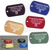 Anodized Engraved Dog Tag Key Tags