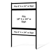 Metal Sign Frame with Double Rider 18" x 24" (3 Pack)