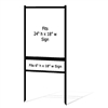 Metal Sign Frame w Single Rider 24" x 18"