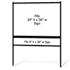 Metal Sign Frame w Single Rider 24" x 36" (2 Pack)
