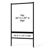 Metal Sign Frame w Single Rider 30" x 24"
