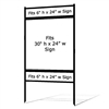 Metal Sign Frame w Two Riders 30" x 24"