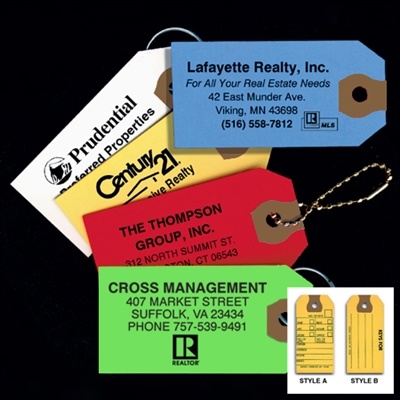Real Estate Key Tags - 100 Per Box