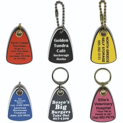 Teardrop Laser Engraved Key Tags