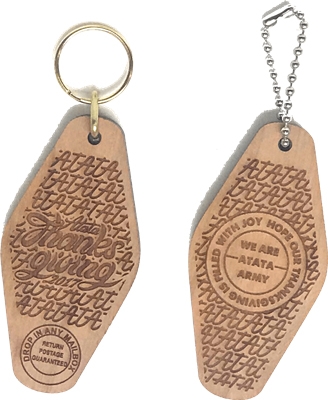 Hotel / Motel Hard Cherry Wood Engraved Key Tags