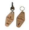 Hotel / Motel Leather Engraved Key Tags