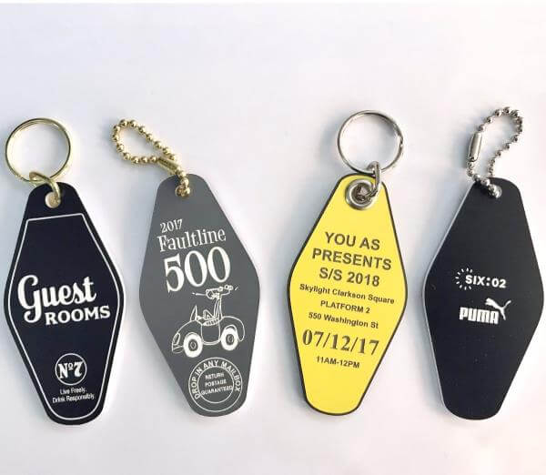 Hotel / Motel Laser Engraved 2x Thick 2 Sided Key Tags