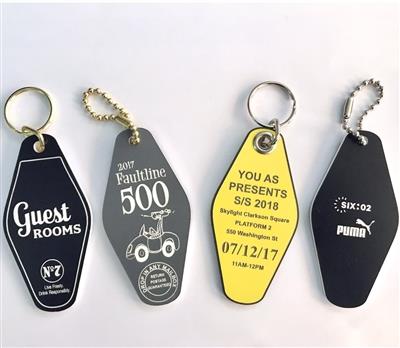 Custom Engraved Steel Tag with Key Charm Keychain – JewelryEveryday