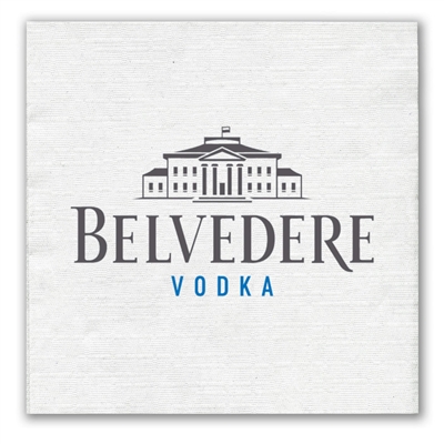 1-Ply White Beverage Napkin | Linen Embossed | Eco-Friendly Table Napkins