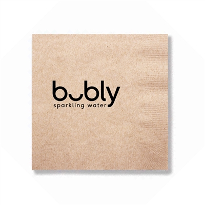 1-Ply Kraft Beverage Napkin | Eco-Friendly Event & Hospitality Napkins