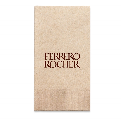 1-Ply Kraft Dinner Napkins | 1/8 Fold | Eco-Friendly Recycled Napkins
