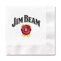 The 3-Ply Full Color White Dinner Napkin | 1/4 Fold