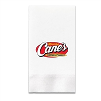 The 3-Ply FSC Certified Full Color White Dinner Napkin | 1/8 Fold