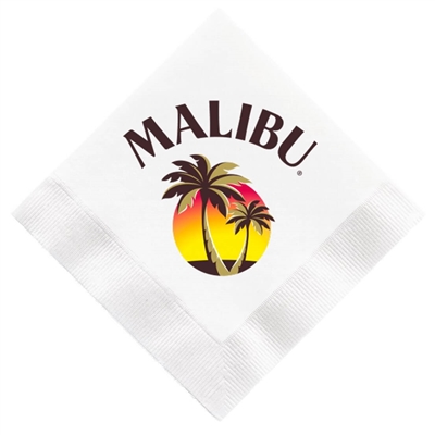 3 Ply White Beverage Napkin | Custom Printed Recycled Event Napkins