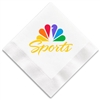 The 3-Ply Full Color White Dinner Napkin | 1/4 Fold