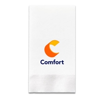 The 3-Ply Full Color White Dinner Napkin | 1/8 Fold