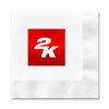 The Foil Stamped 3-Ply White Dinner Napkin | 1/4 Fold