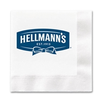 1-Ply White Beverage Napkin Case of 1000 | Recycled Coin Edge Napkin