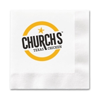 3-Ply White Beverage Napkins | Bulk Promo Napkins Case of 1000