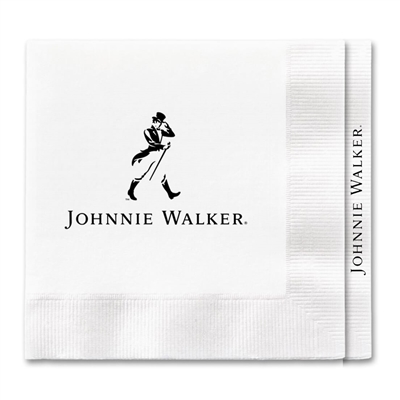 3-Ply White Beverage Promo Napkin | Bulk Promo Napkins Case of 1000