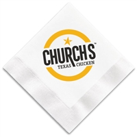 2-Ply White Beverage Napkin Case of 1000 | Recycled Material Napkins