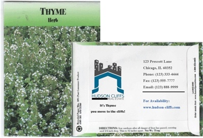 Thyme Personalized Seed Packets