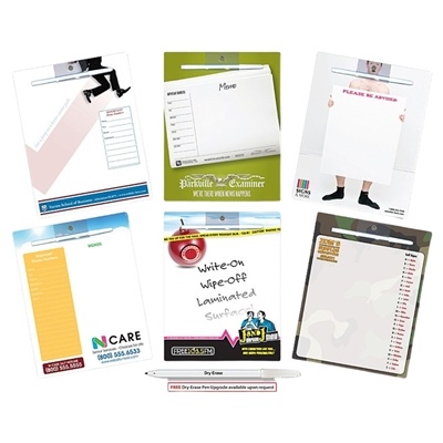 Full-Color Shaped Laminated Memo Boards | 14 pt. Magnetic, 8.5 x 10.125