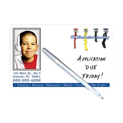 Custom Laminated Memo Boards | 14 pt. for Business Branding