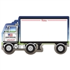 Semi-Truck Shaped Mini Memo Board | 14 pt. Custom Full Color Imprint
