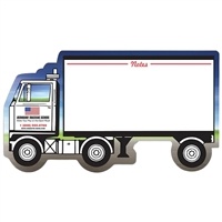 Semi-Truck Shaped Mini Memo Board | 14 pt. Custom Full Color Imprint