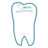 Tooth Shaped Mini Dry Erase Board | Laminated, 14 pt. & Promotional Full Color Imprint