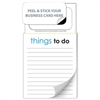 Peel and Stick Magnetic Business Card Notepad | 50 Sheet Promo Pad