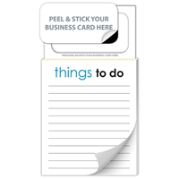 Peel and Stick Magnetic Business Card Notepad | 50 Sheet Promo Pad