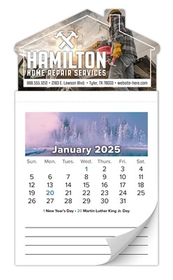 House Shape Magnet with Full-Color Calendar | Year-Round Branding for Real Estate and Service Providers