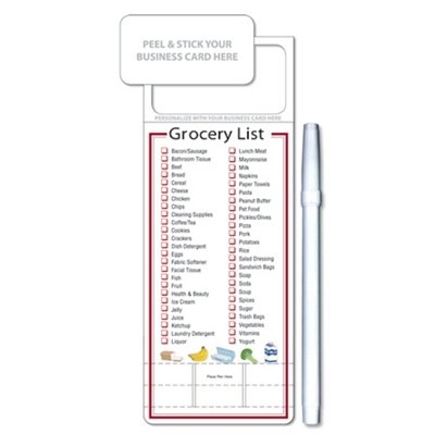 Skinny Grocery List Memo Board | Fast Ship Promo