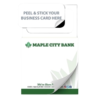 Custom Magnetic Sticky Pad 3.5" x 5.5" | 25-Sheet Full Color Notes with Magnet Header