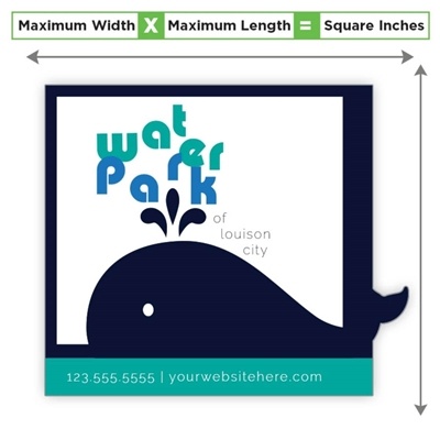 Square Shape Magnet 8â€“9.99 Sq. In. | Laminated 25 mil Medium Weight & Custom Full Color Imprint