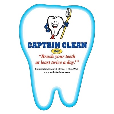 Tooth Magnet for Dental Clinics | 2.5x3.5 Custom 30 Mil Magnet & Full Color Imprint