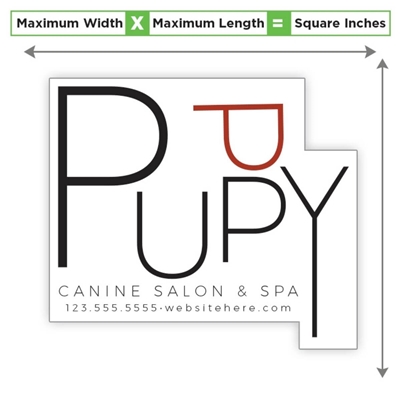 Die-Cut Magnet | 25 mil, 10" x 11" Square Inches Custom Shape Full Color Magnet