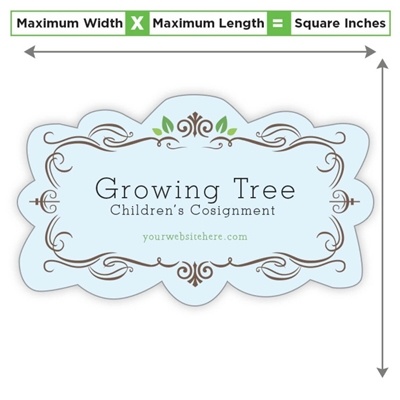 Shape Magnet 10â€“11.99 Sq. In. | Heavy Weight Laminated 30 mil with Custom Full Color Imprint