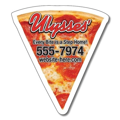 Pizza Slice Shape Magnet â€“ 3.125" x 3.5" | Custom Full Color Promotional Magnet